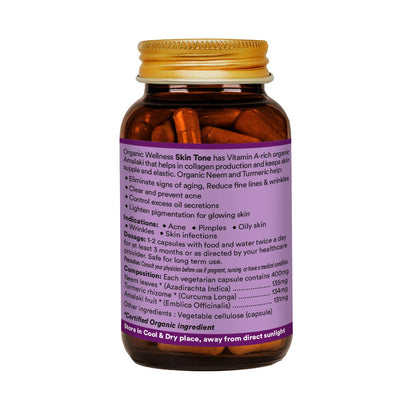 Organic Wellness Skin Tone 90 Capsules