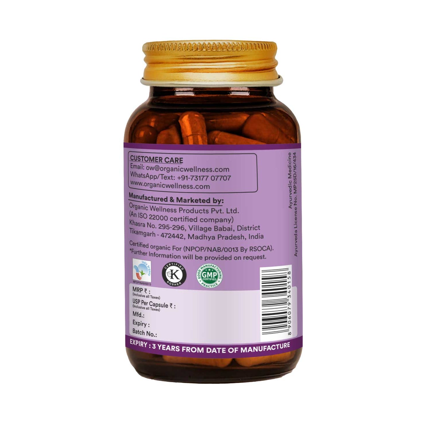 Organic Wellness Skin Tone 90 Capsules
