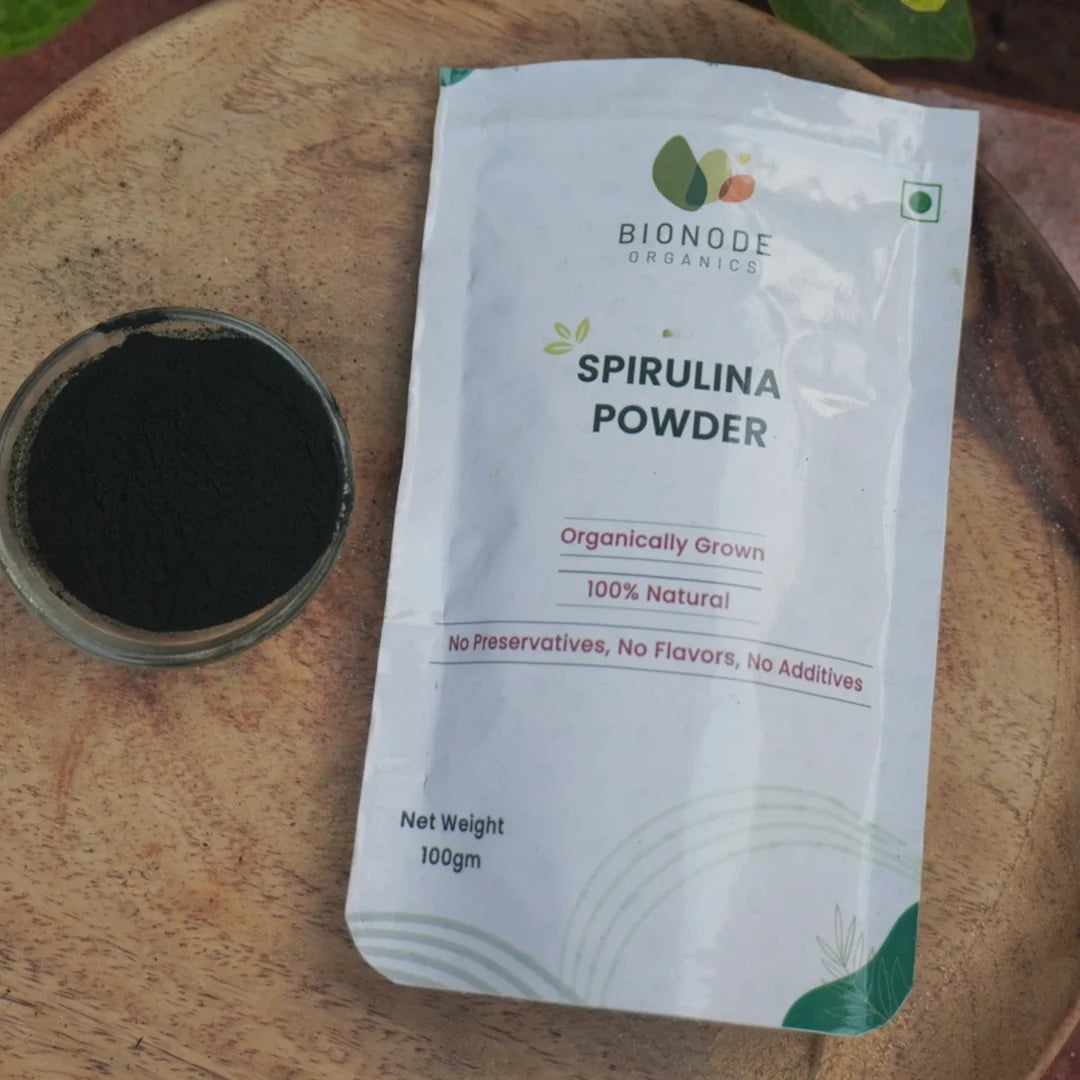 Bionode Organic Spirulina Powder (100 GM)