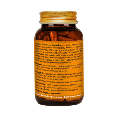 Organic Wellness Spirulina 90 Capsules