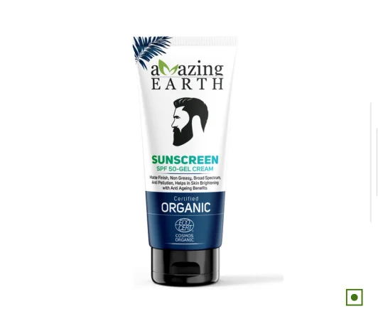 Amazing Earth Organic Sunscreen (SPF 50) Gel Cream (100 GM)