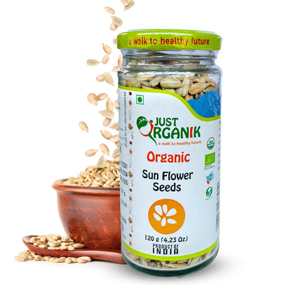 Just Organik Sunflower Seeds (Surajmukhi Ke Beej)