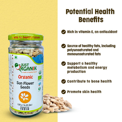 Just Organik Sunflower Seeds (Surajmukhi Ke Beej)