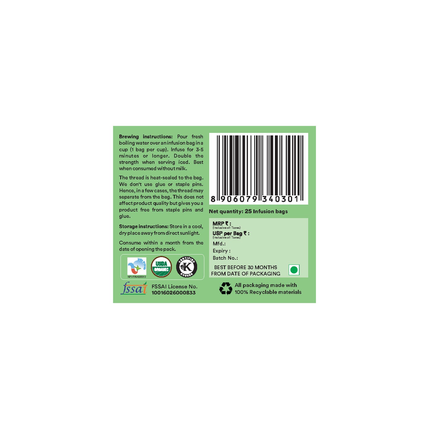 Organic Wellness The Original Tulsi Tea (92 GM)