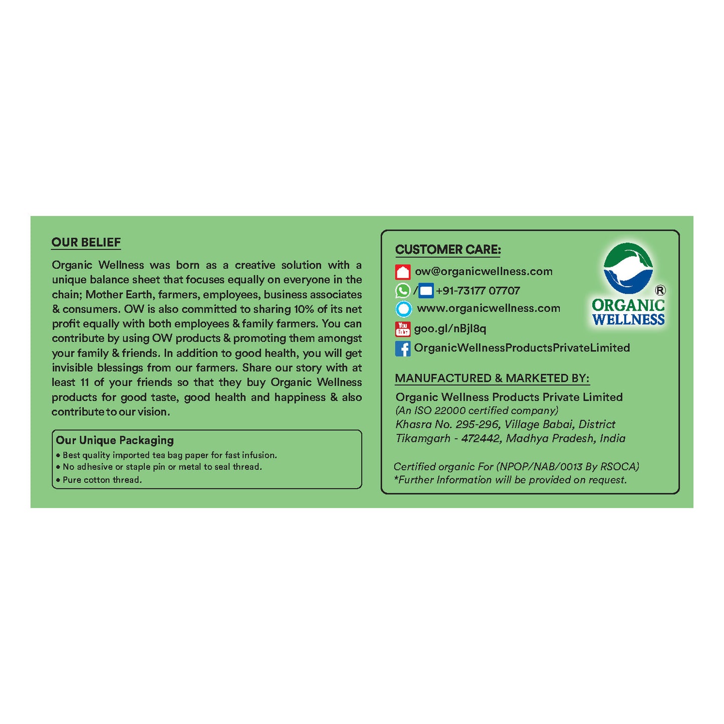 Organic Wellness The Original Tulsi Tea (92 GM)