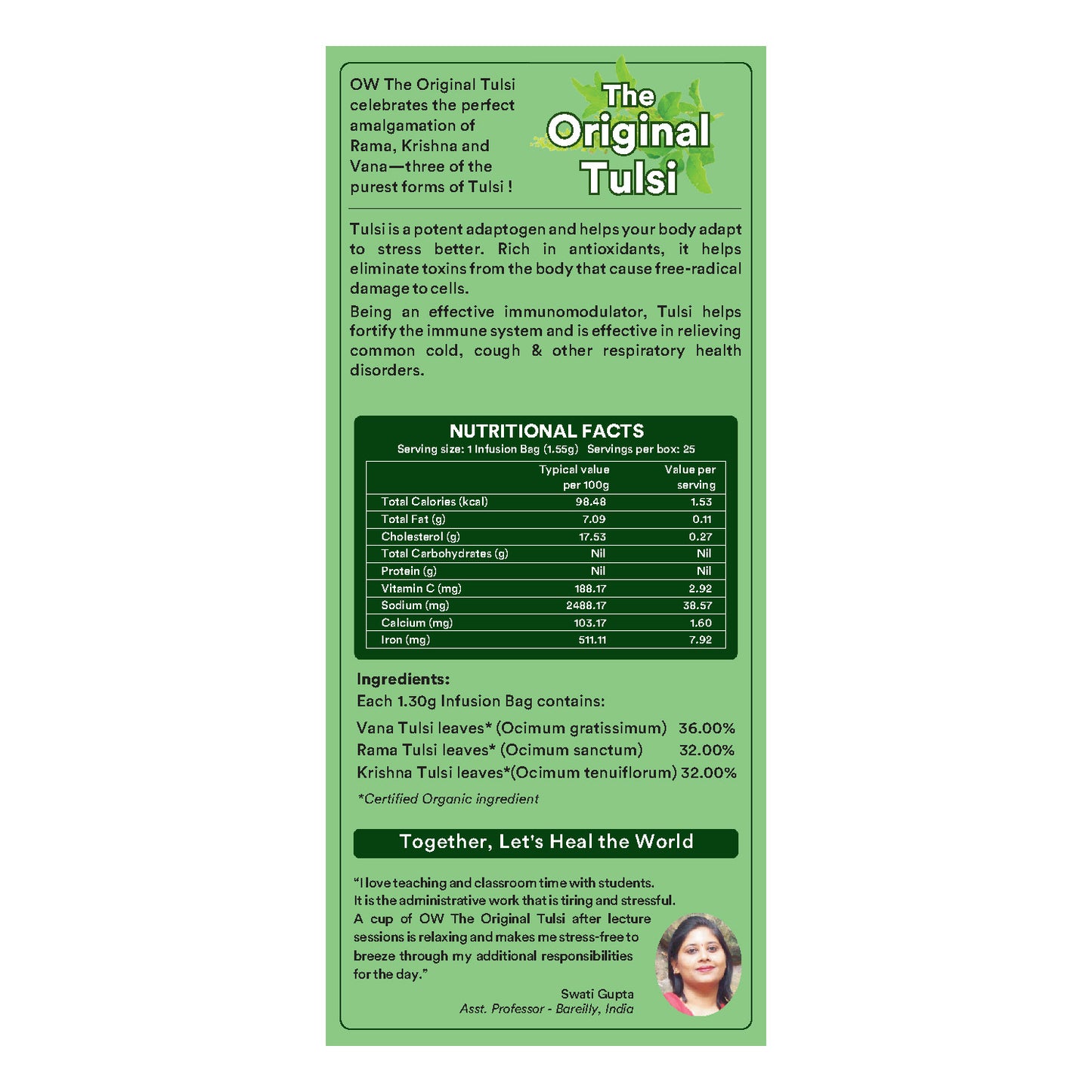 Organic Wellness The Original Tulsi Tea (92 GM)