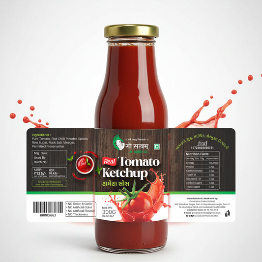 Gosatvam Prakrutik Mart Real Tomato Ketchup