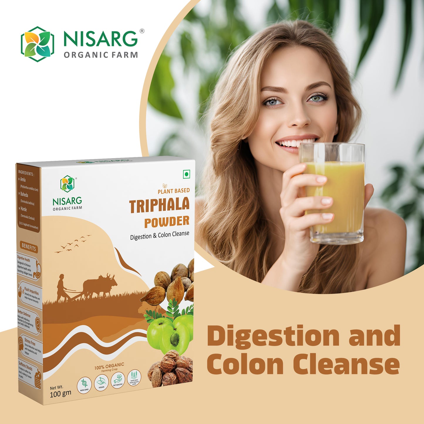 Nisarg Organic Farm Triphala Powder