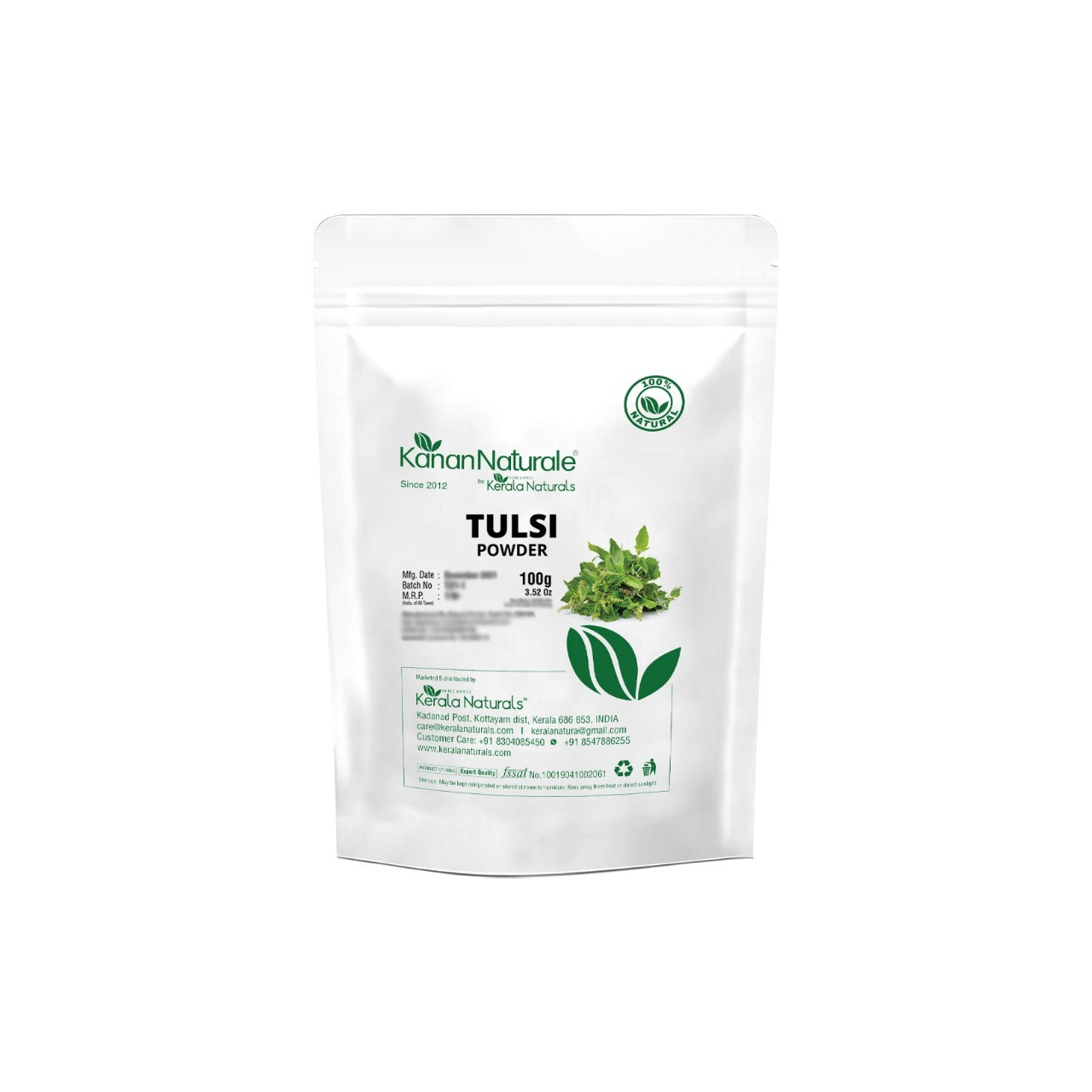 Kerala Naturals Tulsi Powder (100 GM)
