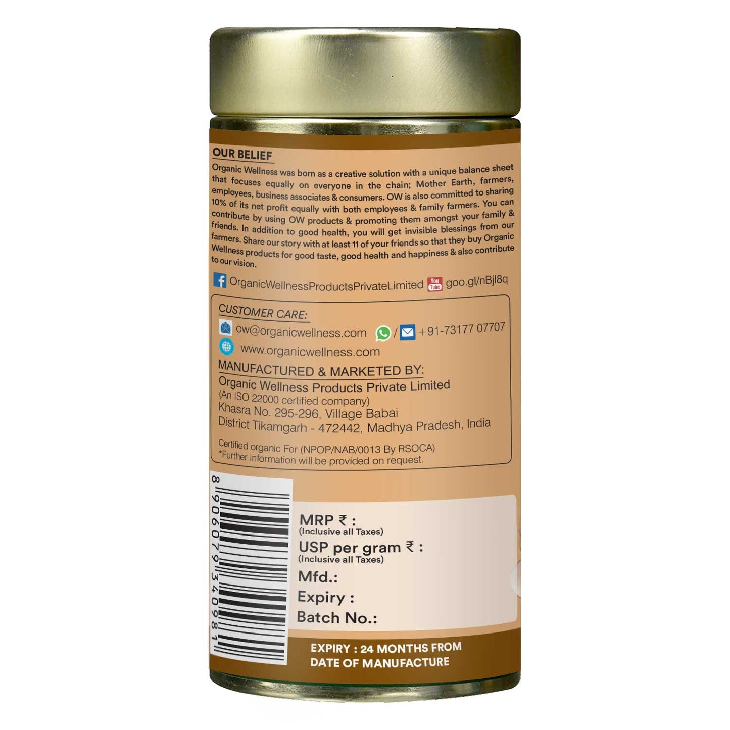 Organic Wellness Tulsi Ginger Tea