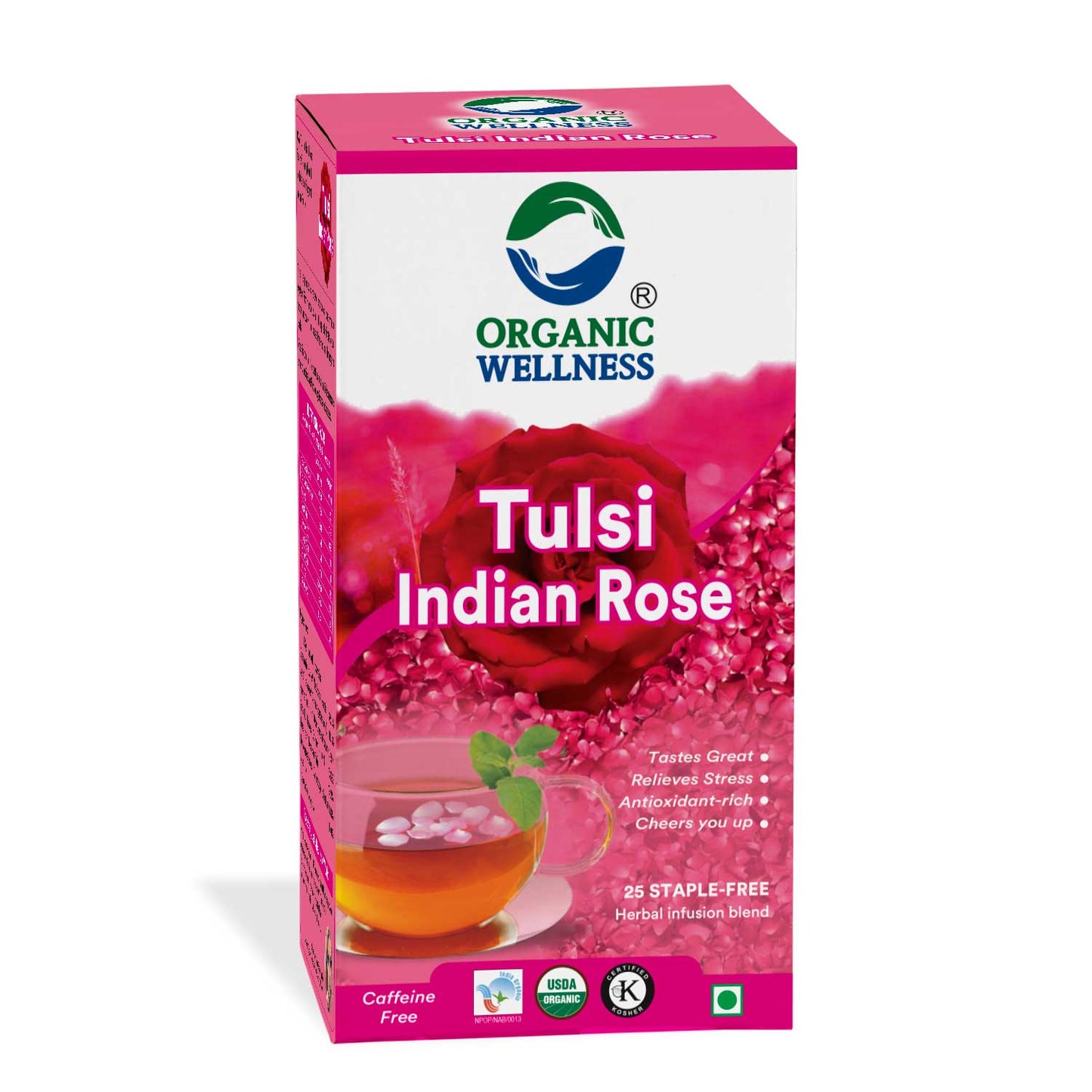 Organic Wellness Tulsi Indian Rose Tea