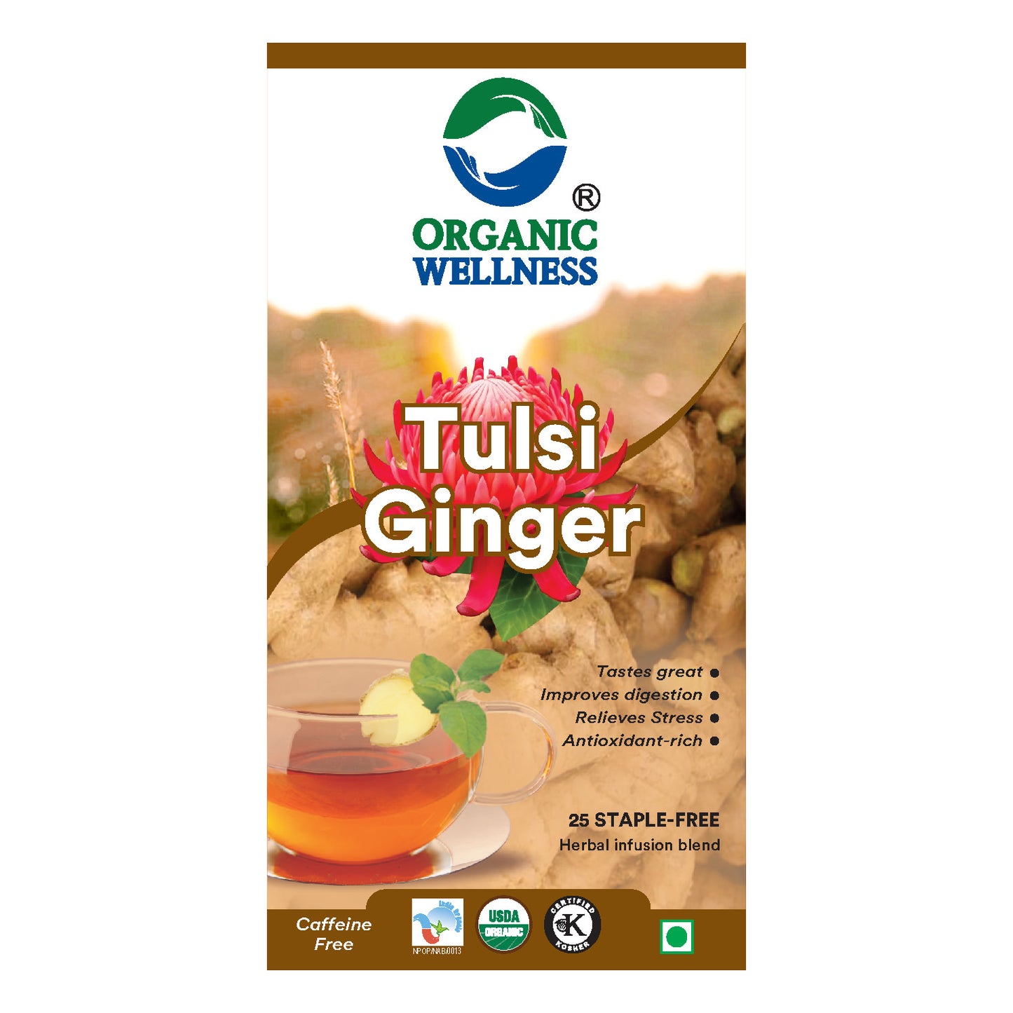 Organic Wellness Tulsi Ginger Tea