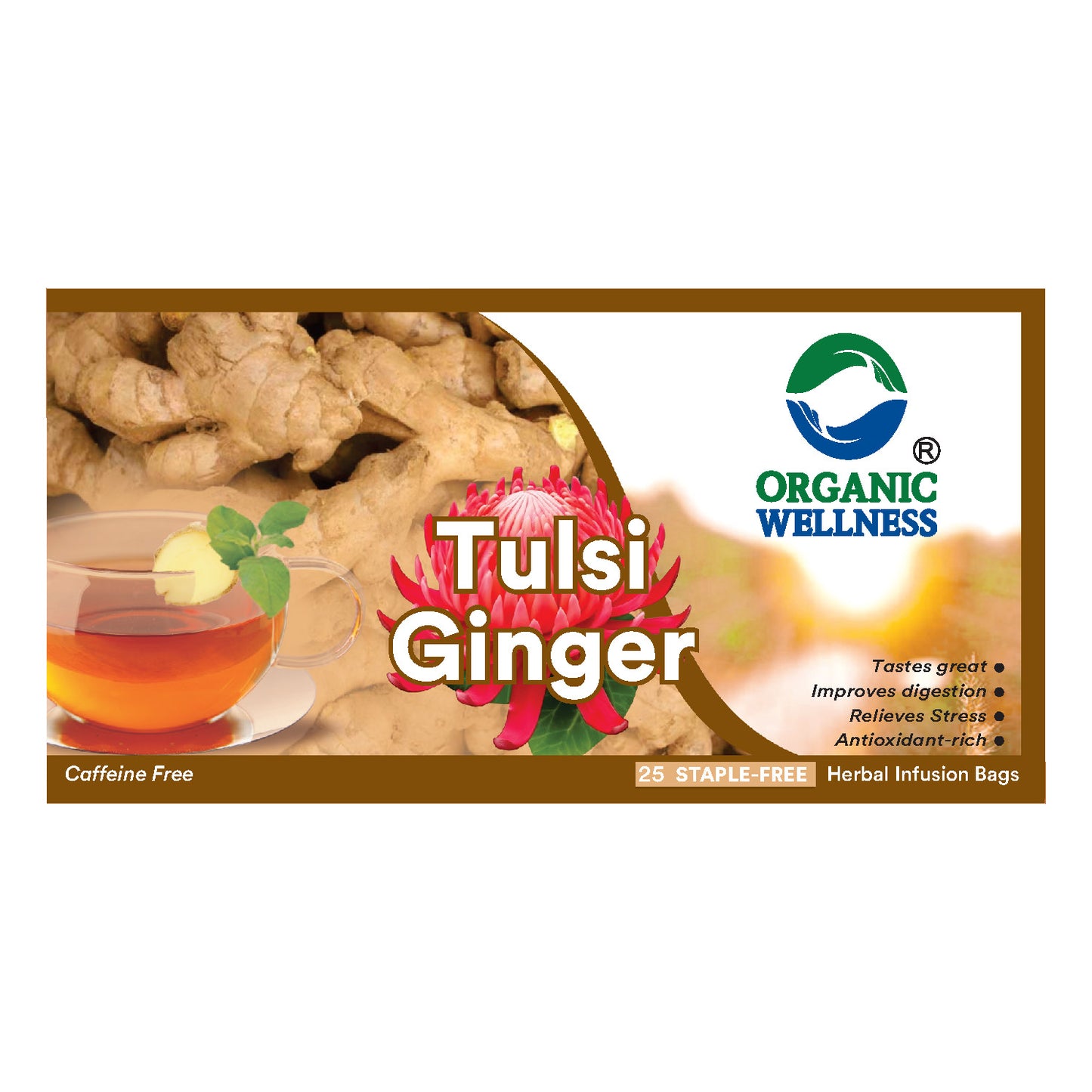 Organic Wellness Tulsi Ginger Tea