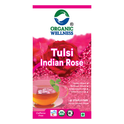 Organic Wellness Tulsi Indian Rose Tea