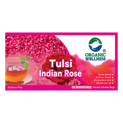 Organic Wellness Tulsi Indian Rose Tea
