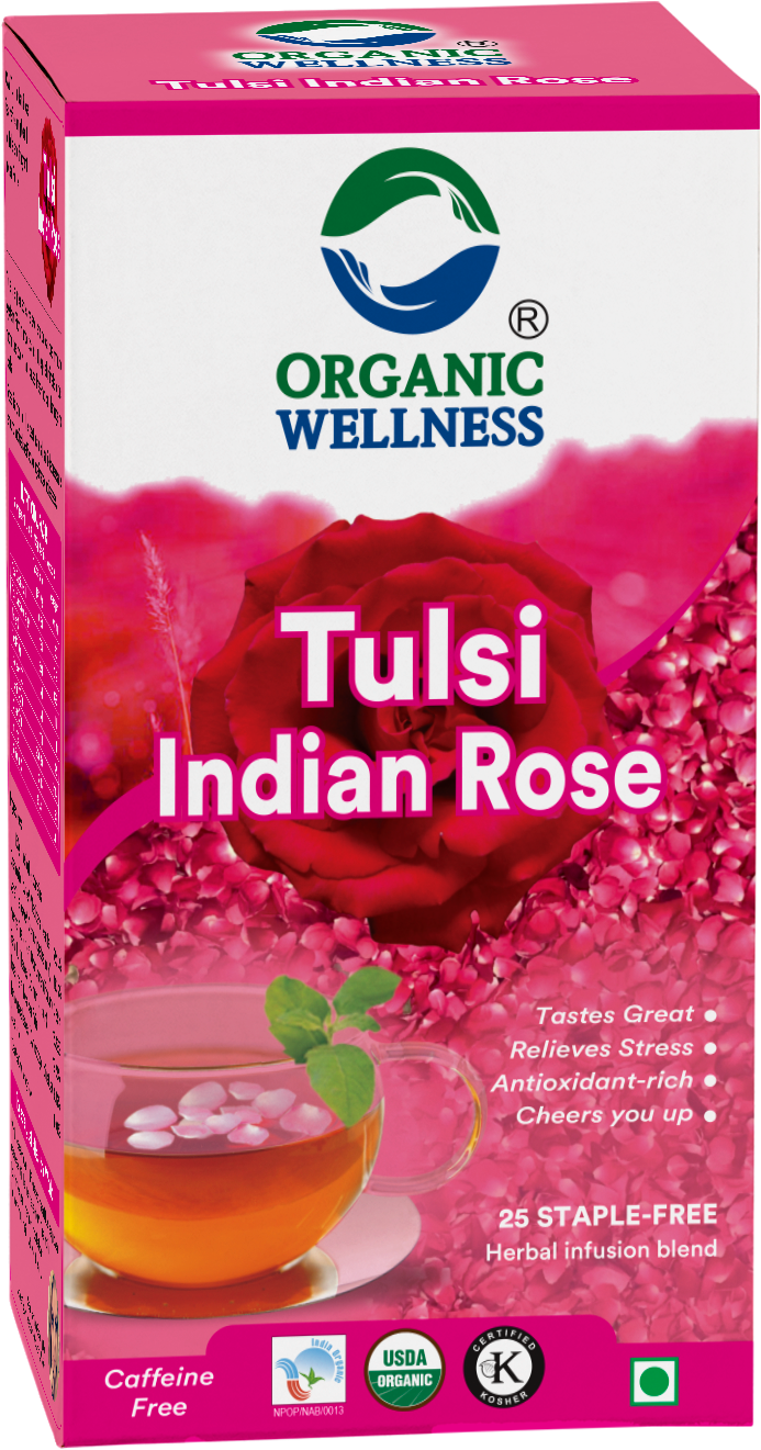 Organic Wellness Tulsi Indian Rose Tea