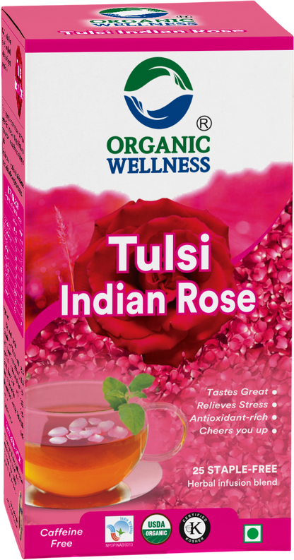 Organic Wellness Tulsi Indian Rose Tea