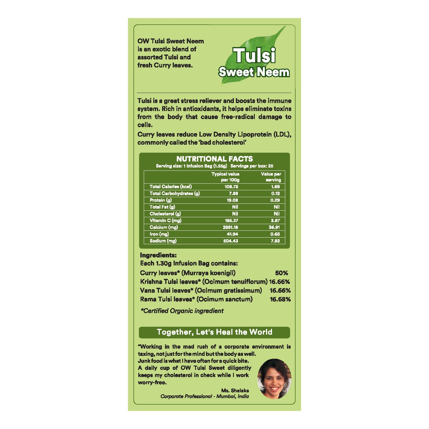 Organic Wellness Tulsi Sweet Neem Tea