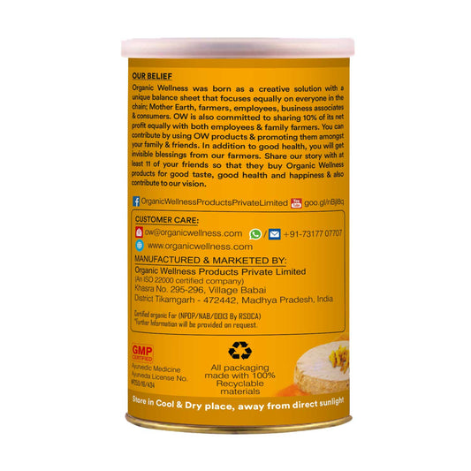 Organic Wellness Turmeric Powder -  5% Curcumin (100 GM) (PACK OF 2)