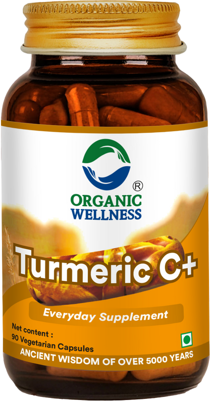 Organic Wellness Turmeric C +  90 Capsules