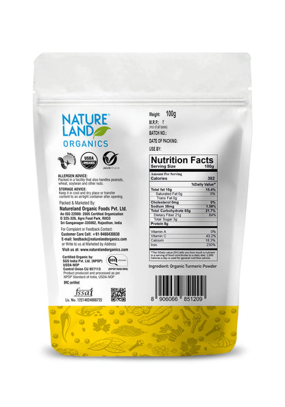 Natureland Organics Turmeric Powder 100 GM