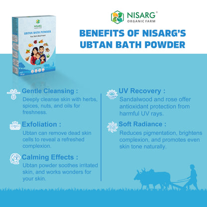 Nisarg Organic Farm Ubtan Bath Powder