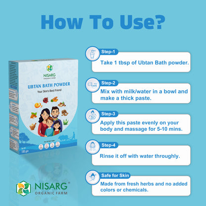 Nisarg Organic Farm Ubtan Bath Powder