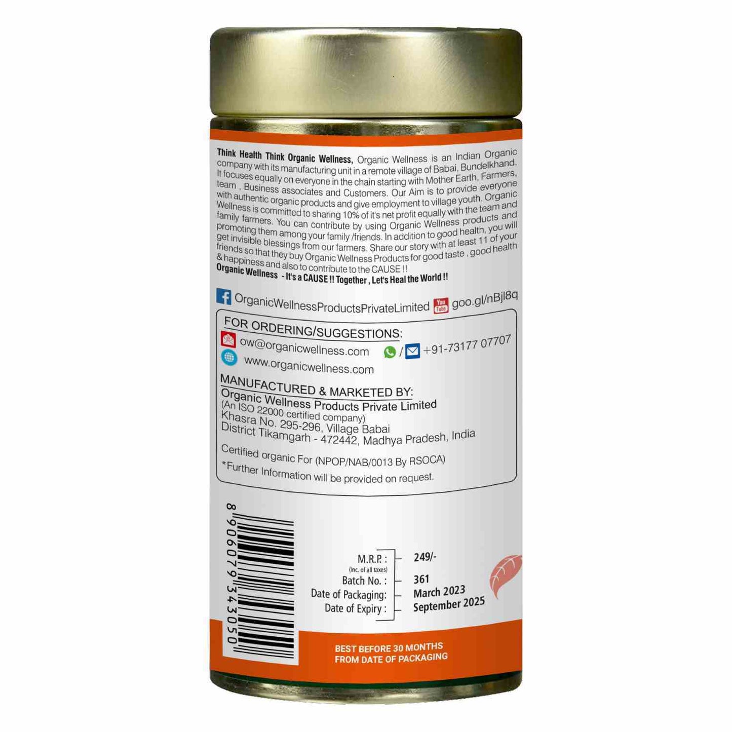 Organic Wellness Vedic Kahwa Tea