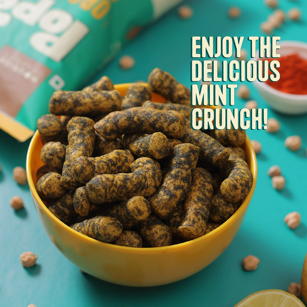 Nourish Organics Spicy Mint Protein Puffs (60 GM)