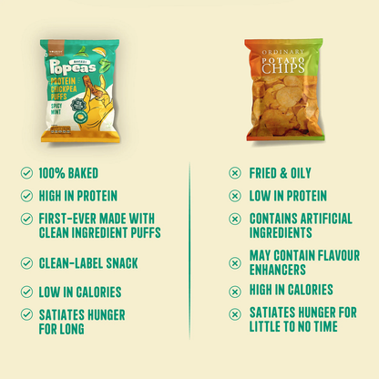 Nourish Organics Spicy Mint Protein Puffs (60 GM)