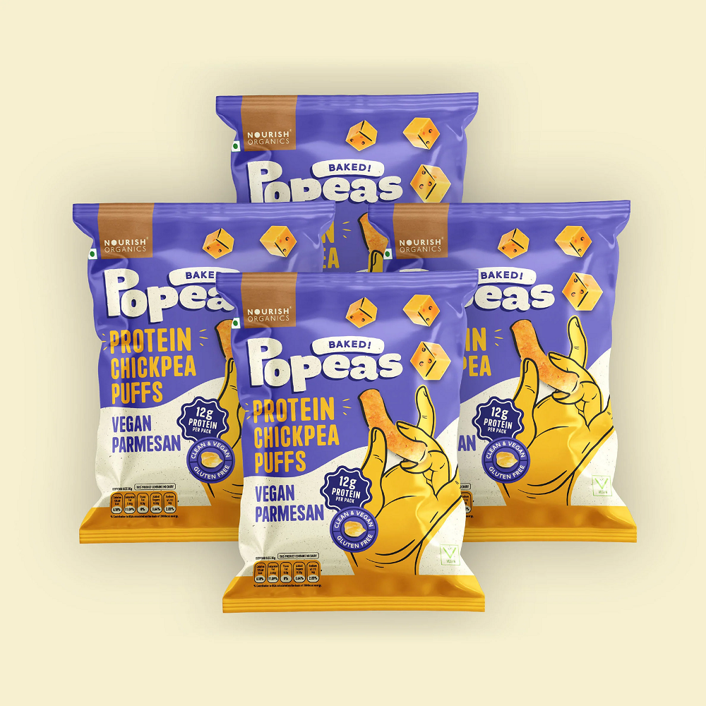 Nourish Organics Vegan Parmesan Protein Puffs (60 GM)