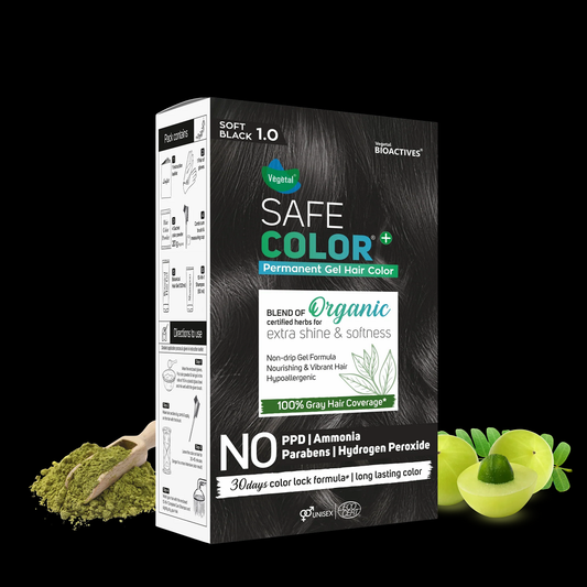 Vegetal Safe Color+ Soft Black - Permanent Gel Hair Color