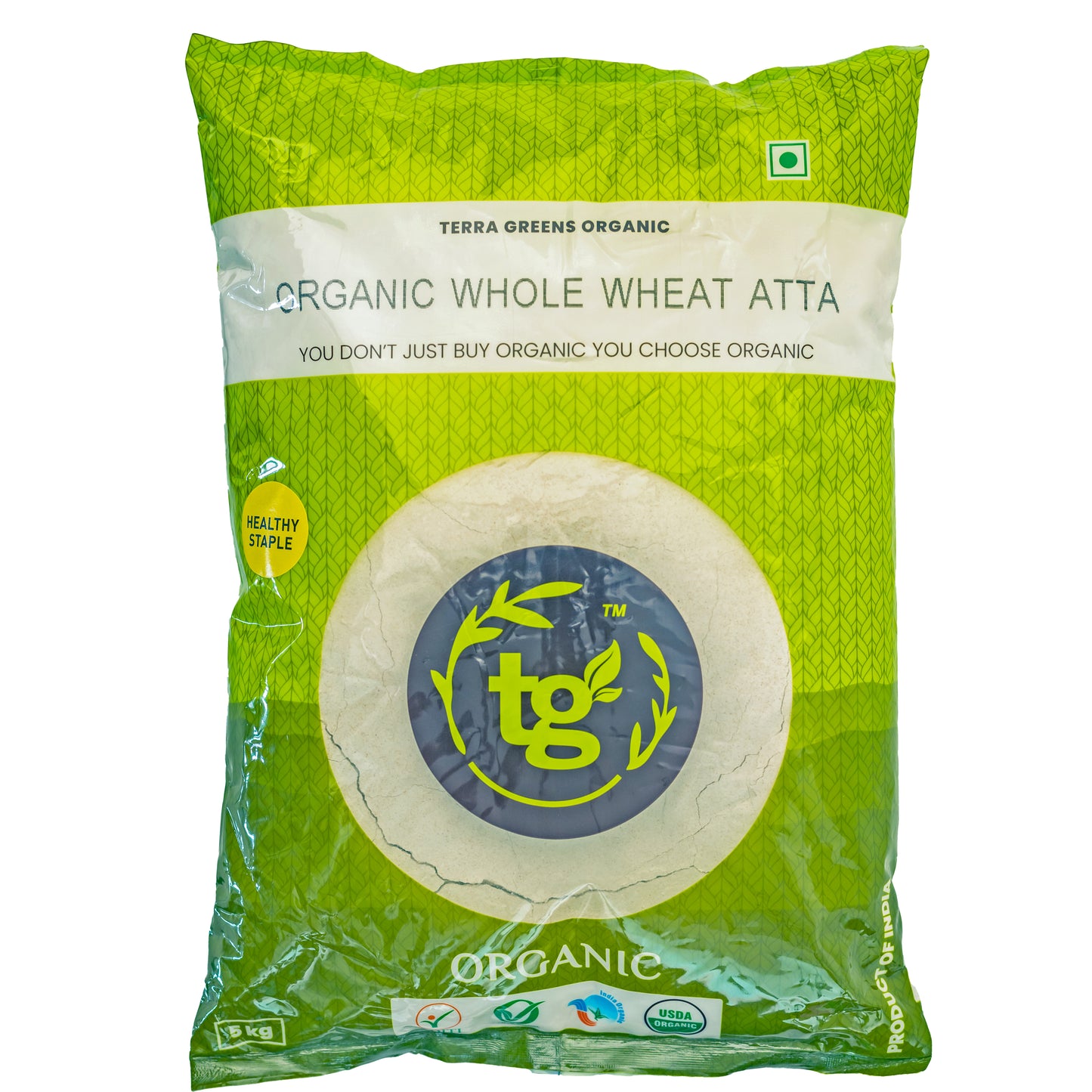 Terra Greens Organic Whole Wheat Atta