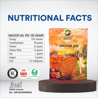Organic Wellness Masoor Dal Split