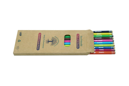 Vidigo Pencils Plantable Seed Colour  Paper Pencil (10 Pcs)