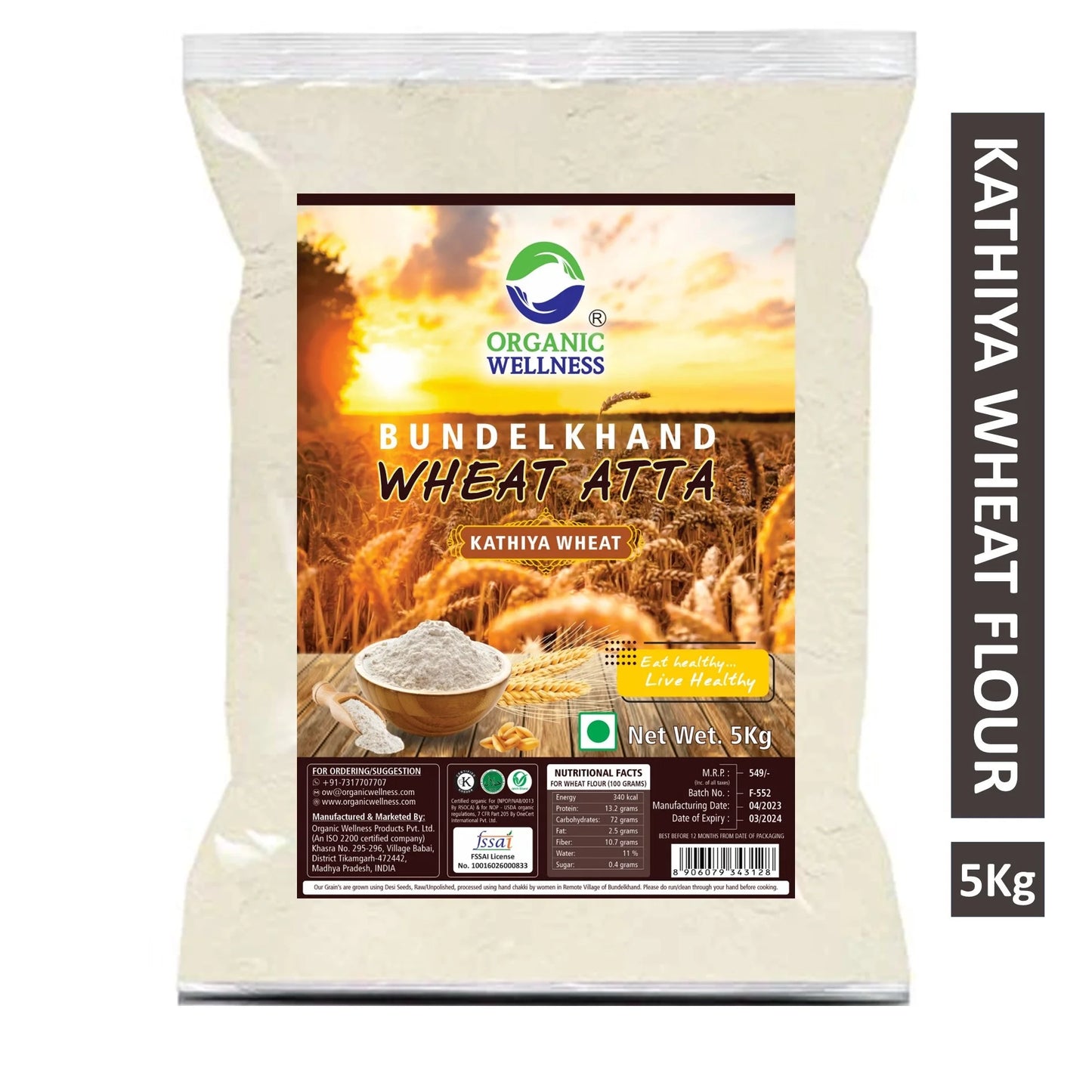Organic Wellness Bundelkhand Kathiya Wheat Atta