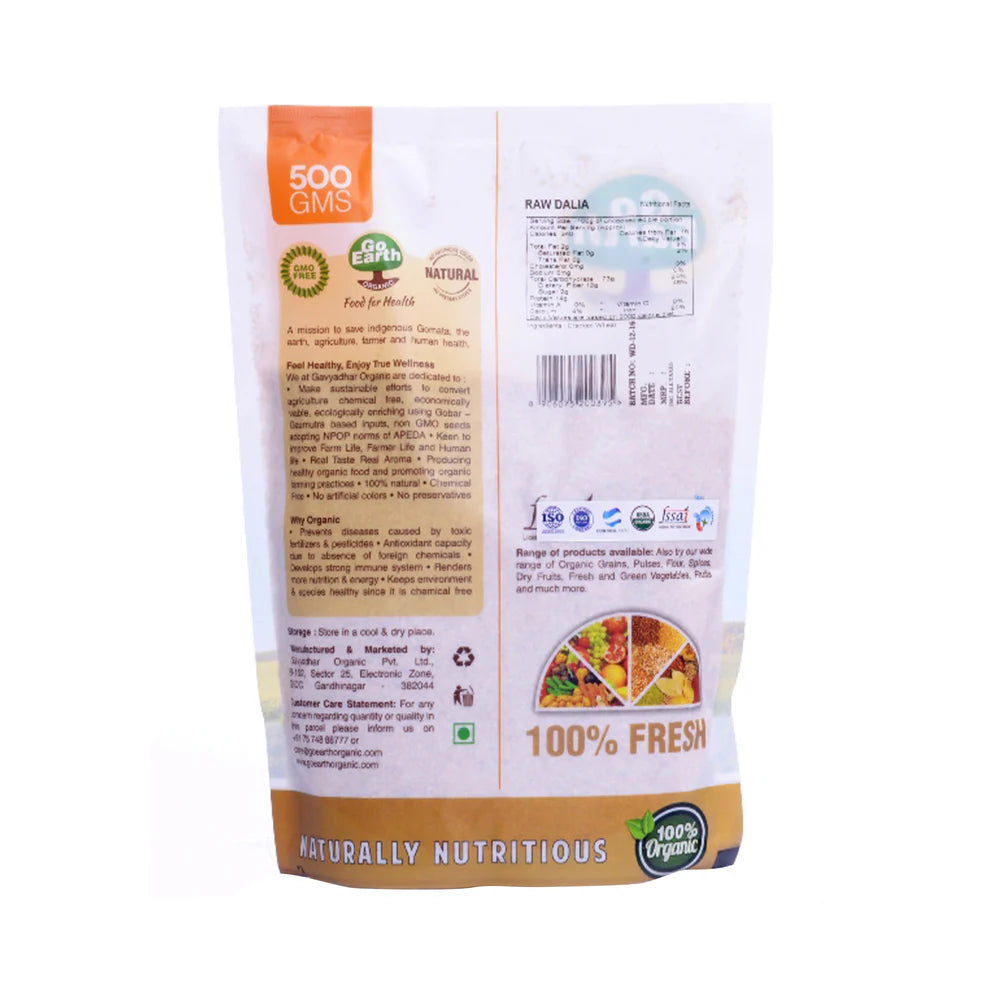 GoEarth Organic Wheat Daliya