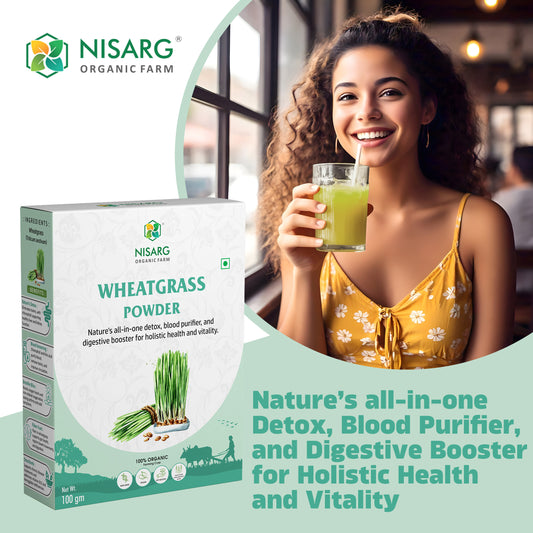 Nisarg Organic Farm Wheatgrass Powder