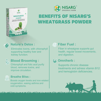 Nisarg Organic Farm Wheatgrass Powder
