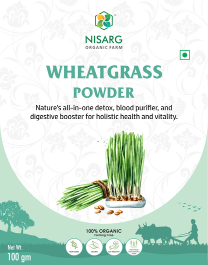 Nisarg Organic Farm Wheatgrass Powder