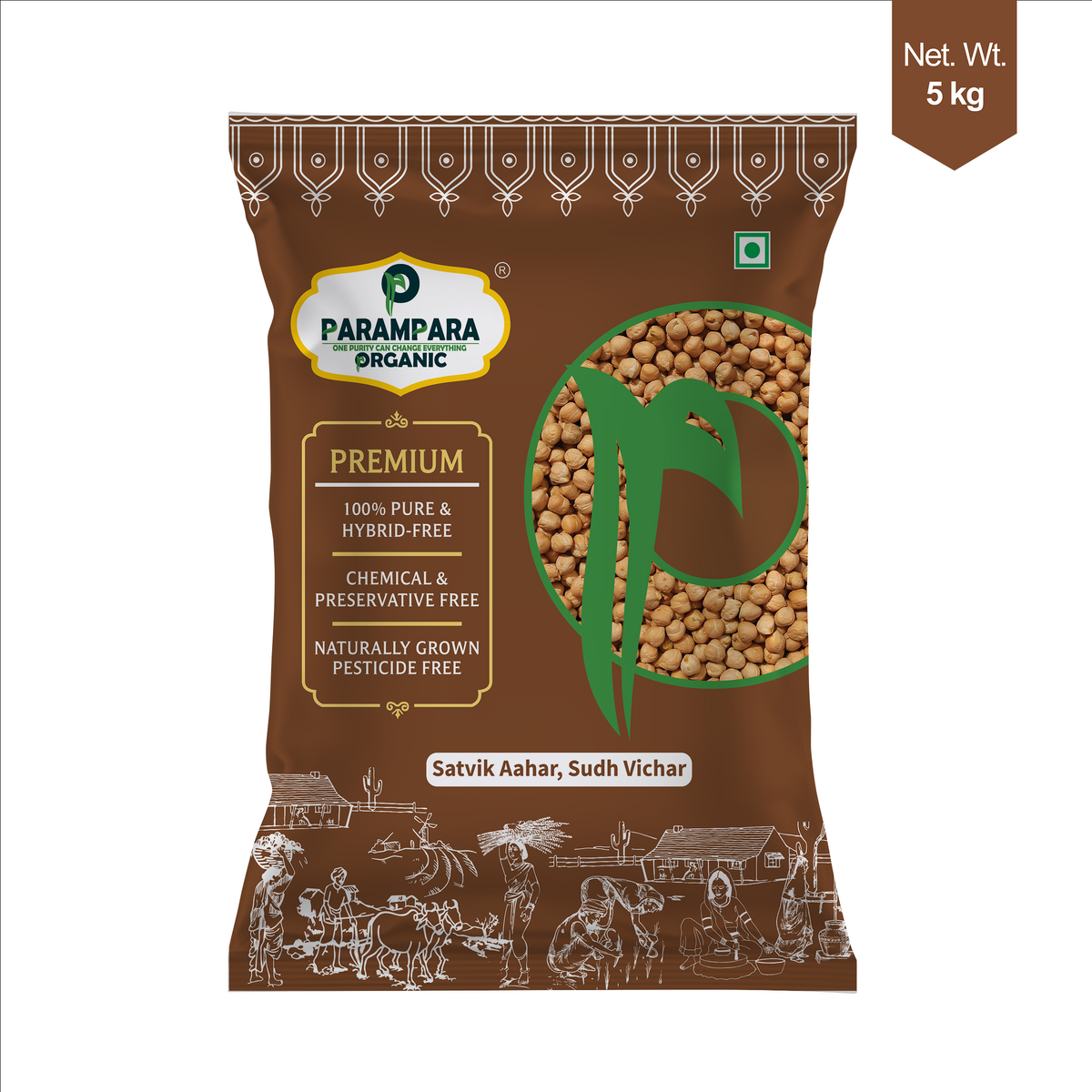 Parampara Organic White Garbanzo Beans (Kabuli Chana)