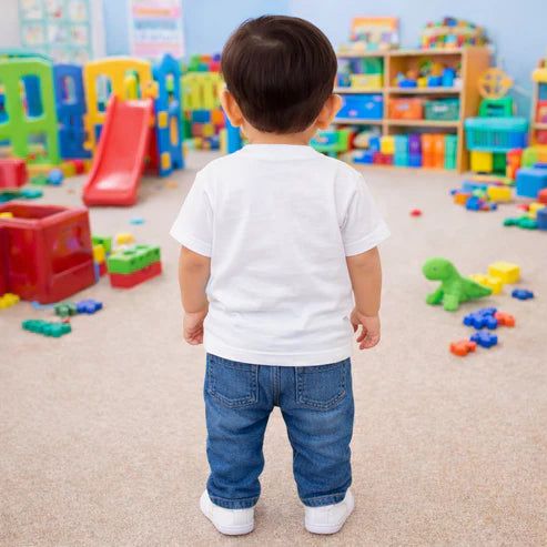 Tiny Tiggy Kids Bamboo Cotton White Printed T-Shirt