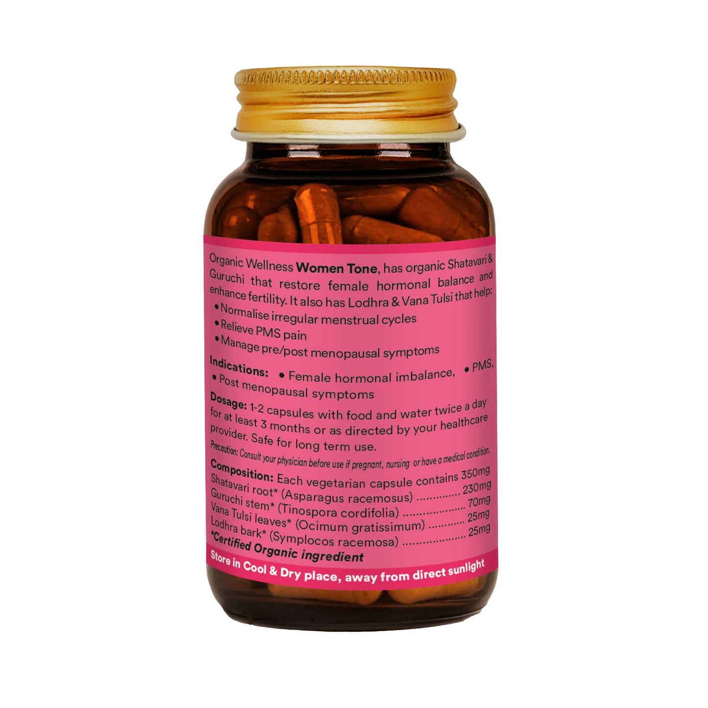 Organic Wellness Women Tone 90 Capsules