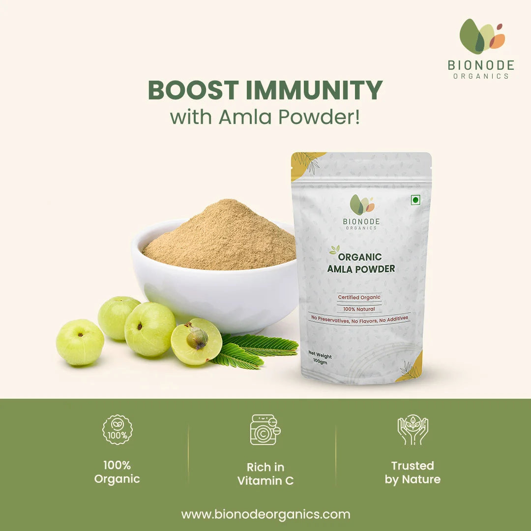 Bionode Organic Amla Powder (100 GM)