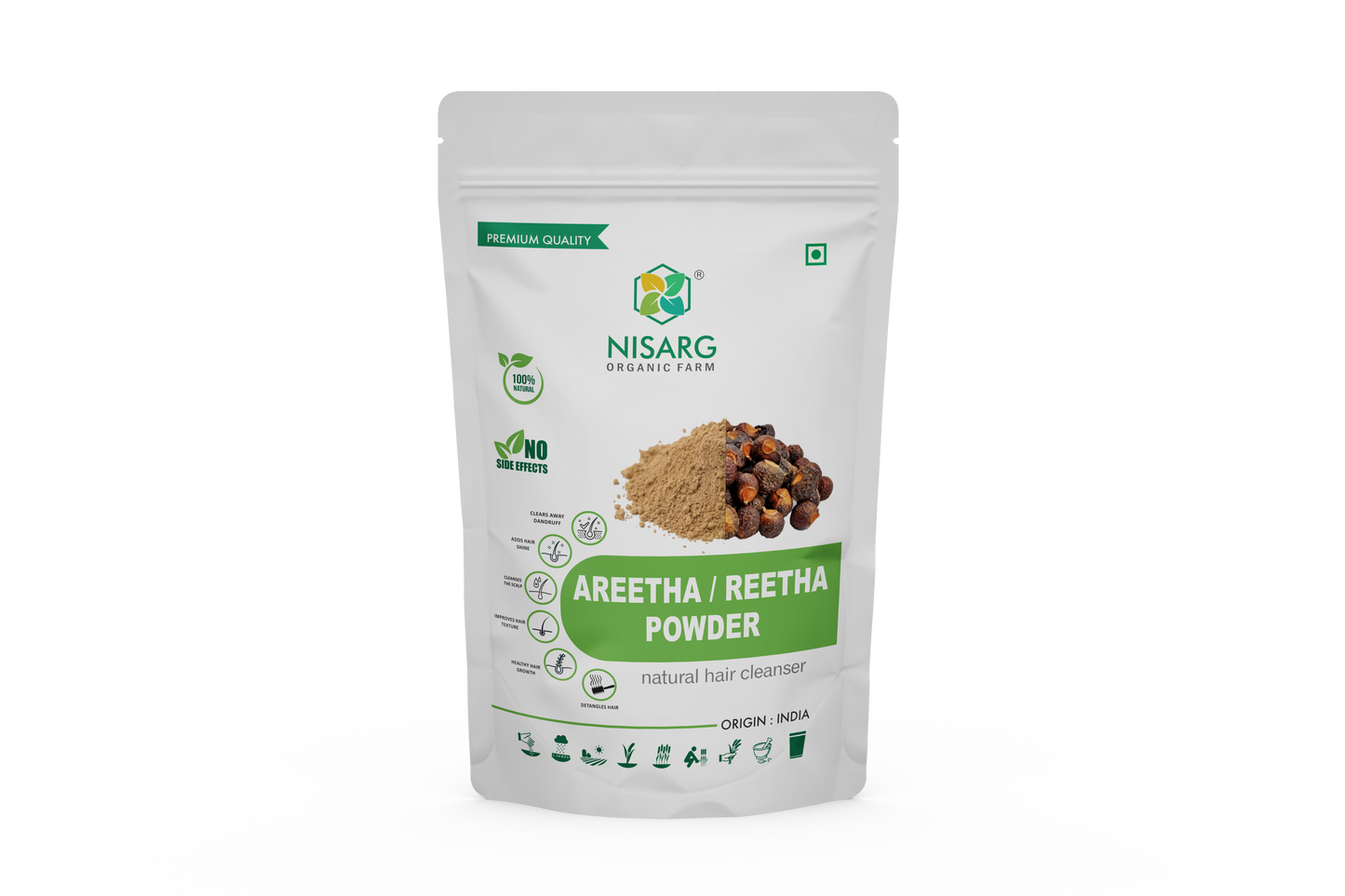 Nisarg Organic Farm Areetha Powder
