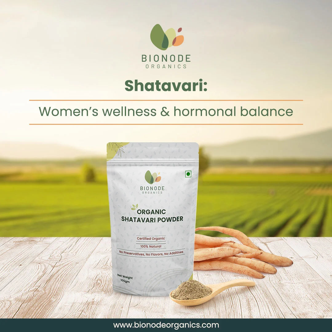Bionode Organic Shatavari Powder (100 GM)