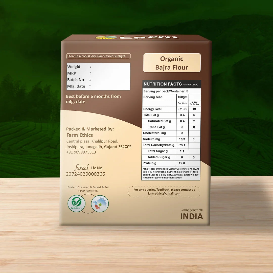 Farm Ethics Organic Bajra Flour