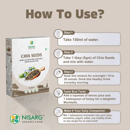 Nisarg Organic Farm Chia Seeds