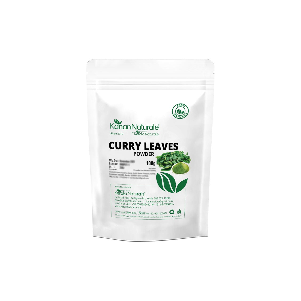 Kerala Naturals Curry Leaves Powder (100 GM)
