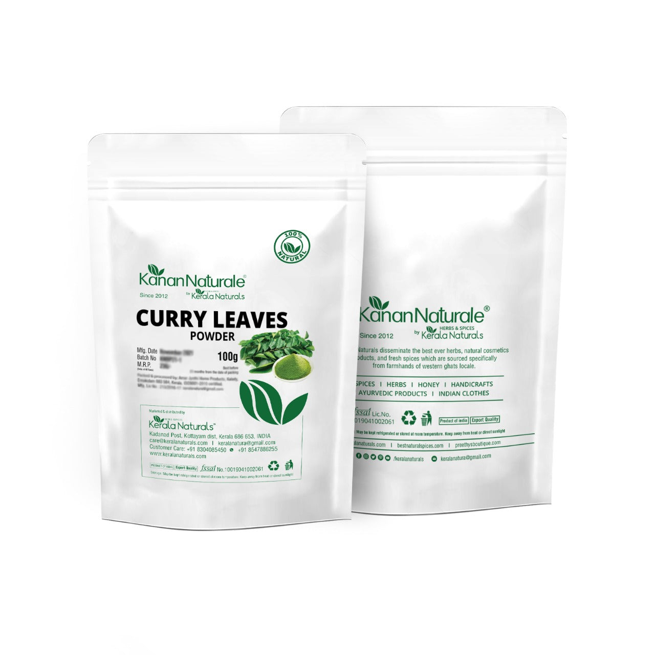 Kerala Naturals Curry Leaves Powder (100 GM)